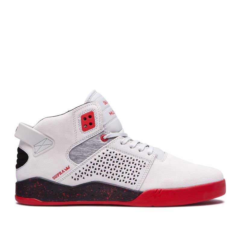 Supra SKYTOP III Sneaker High Damen Weiß / Rot Online Kaufen AJHKQ7843